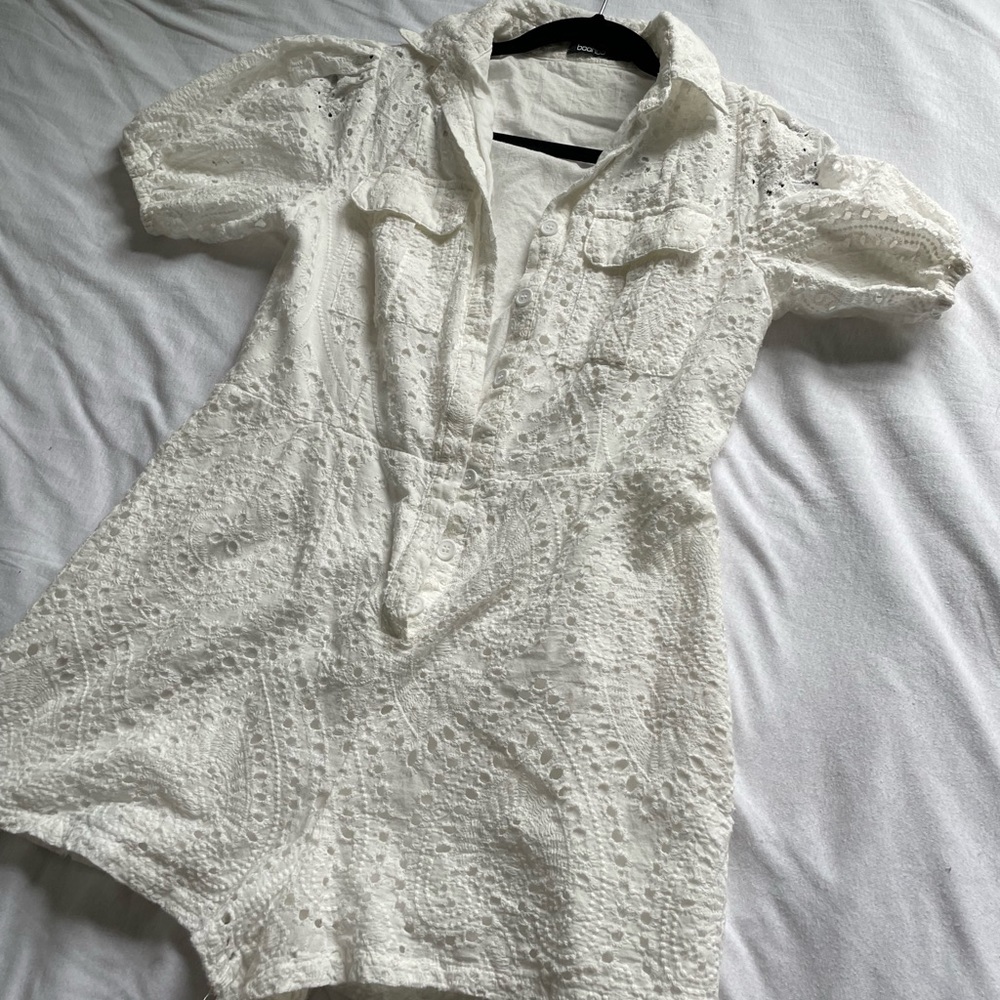Boohoo White Romper!